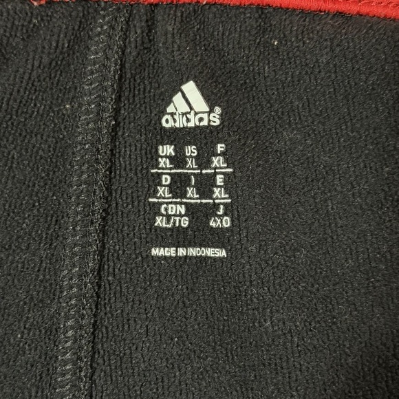 Adidas Essentials 3-Stripes Tricot Track Pants Black / Red Stripes Men's Size XL - Picture 3 of 10